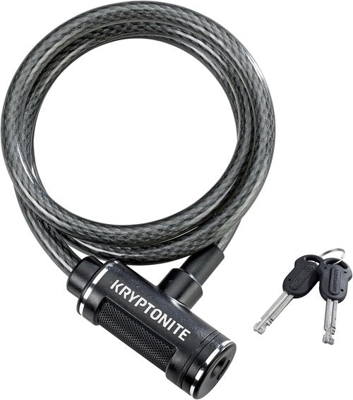 Kryptonite Bike Lock Cable - 6ft Braided Steel Anti-Theft Security Lock for Bicycles & Outdoor Gear