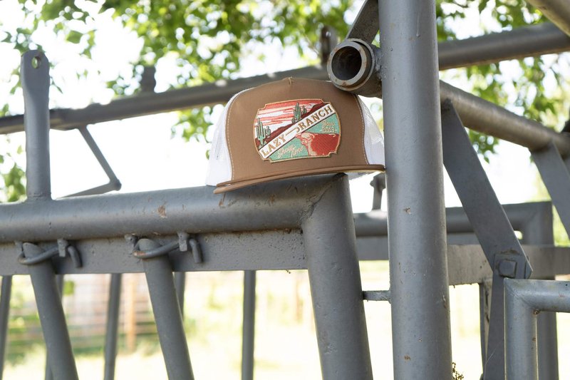 Lazy J Ranch Coyote Brown & White Desert Show Time Classic Rope Trucker Hat - Adjustable Unisex Country Hats, Vintage Trucker Hat, Rope Hat