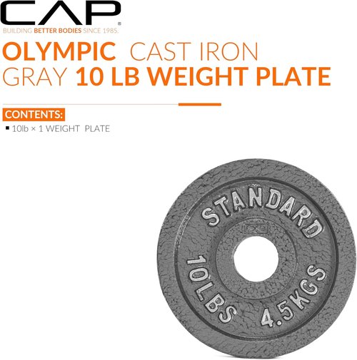 CAP Barbell Olympic Weight Plate - Durable 2-Inch Design | Multiple Sizes Available