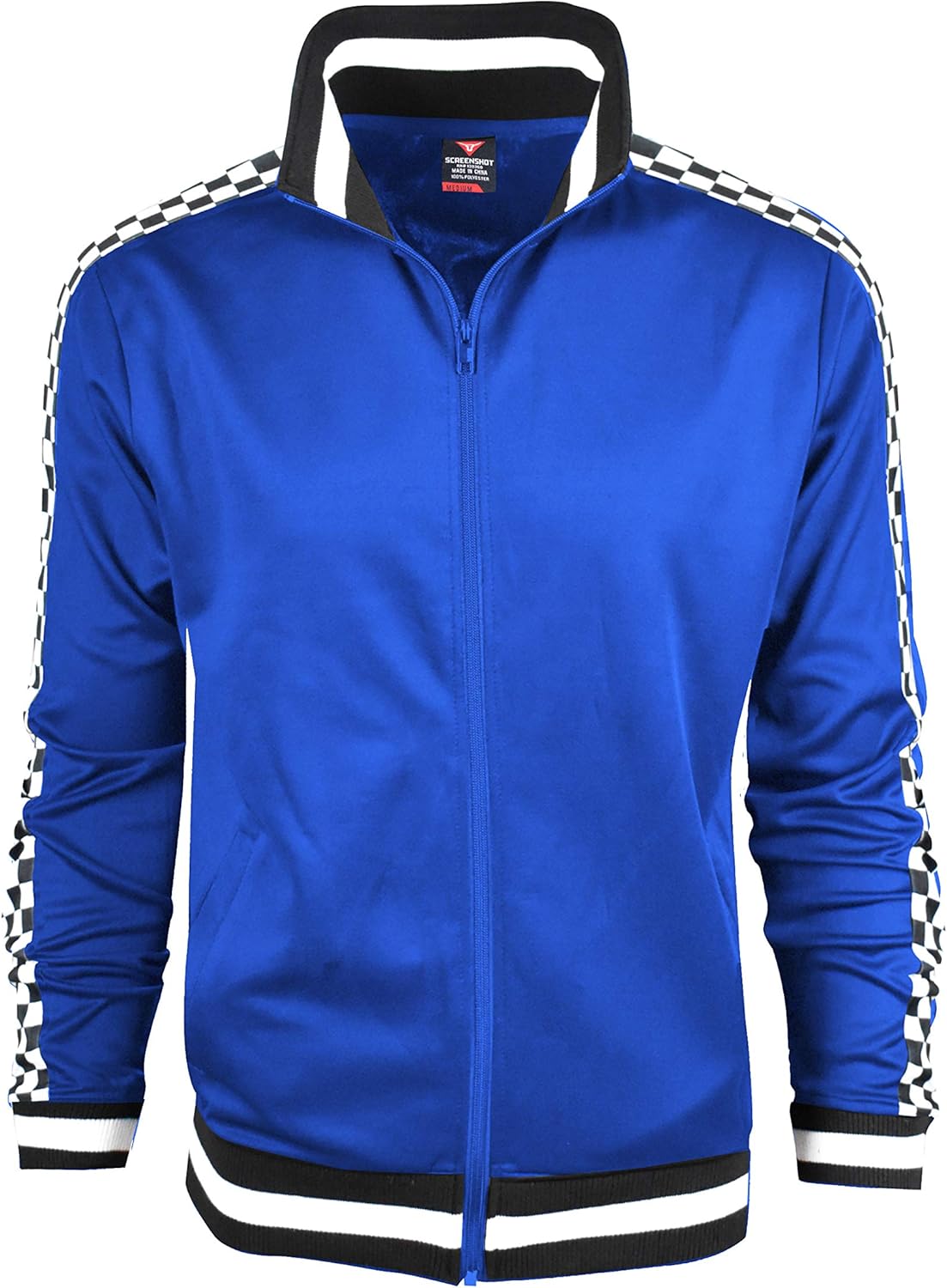 SCREENSHOT-TRACK Jacket | Men's Urban Hip Hop Slim Fit Sportswear with Side Taping