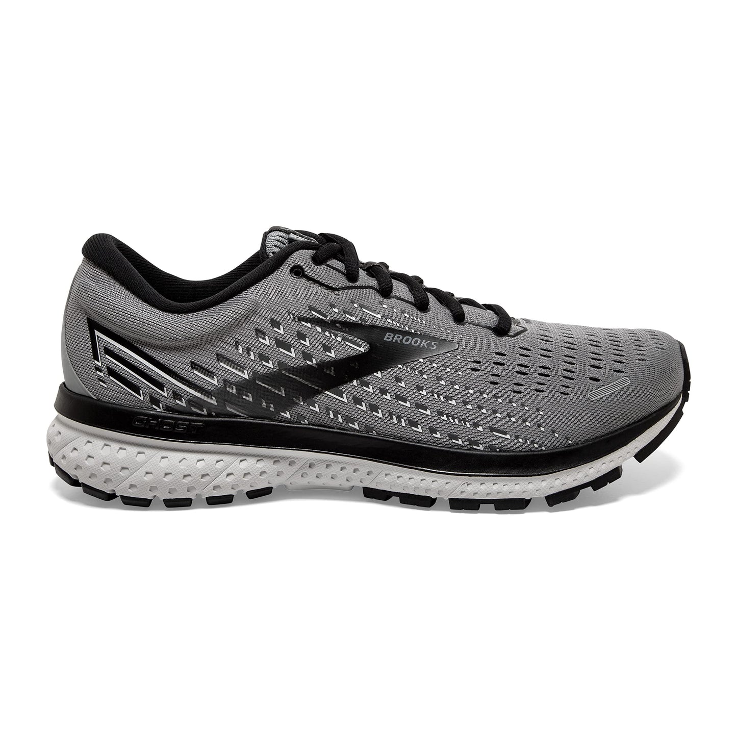 Brooks Men's Ghost 13 Running Shoe - Primer Grey/Pearl/Black - 11 Medium