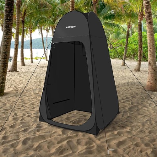 AKOZLIN Portable Pop Up Shower Privacy Shelters Instant Tent Dressing Changing Outdoor Camping Toilet Tent