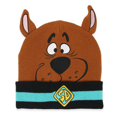 Warner Bros Scooby Doo Knit Warm Beanie hat for Kids and Adults, Winter Hats for Men, Women, Teens, Girls and Boys, Cuffed Beanies
