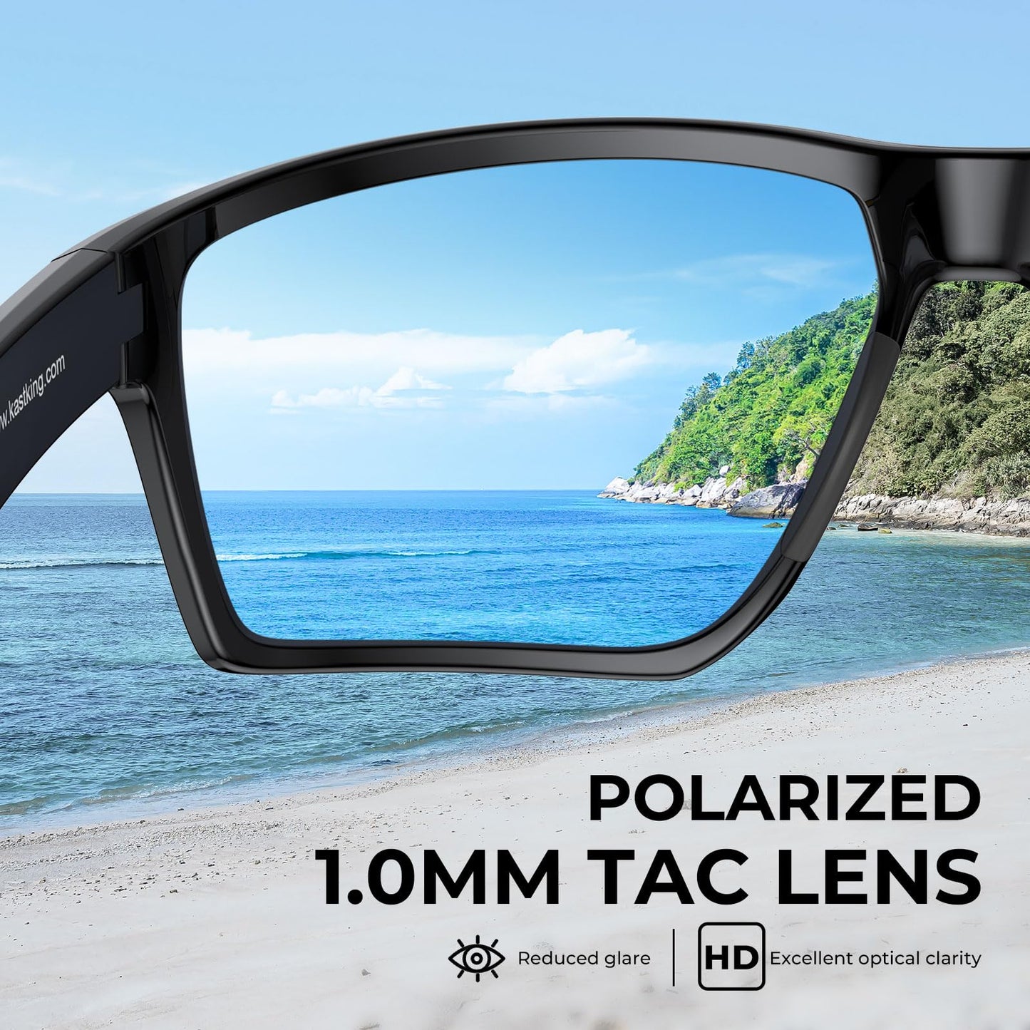 KastKing Osage Polarized Sport Sunglasses for Men and Women, Wrap Design