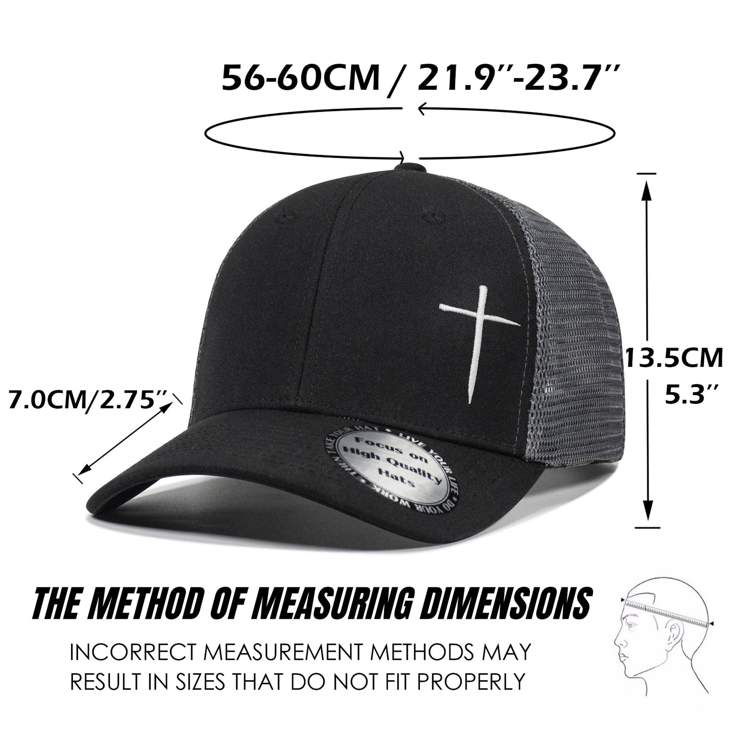 Christian Hats for Men Women,Jesus Cross Hat Christian Religious Gifts for Birthday/Christmas