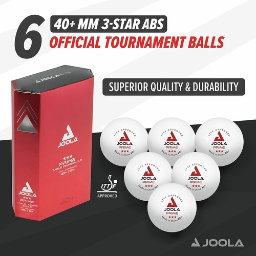 JOOLA Prime 3-Star ABS Table Tennis Balls - High-Quality, Durable Design | Perfect for All Skill Levels