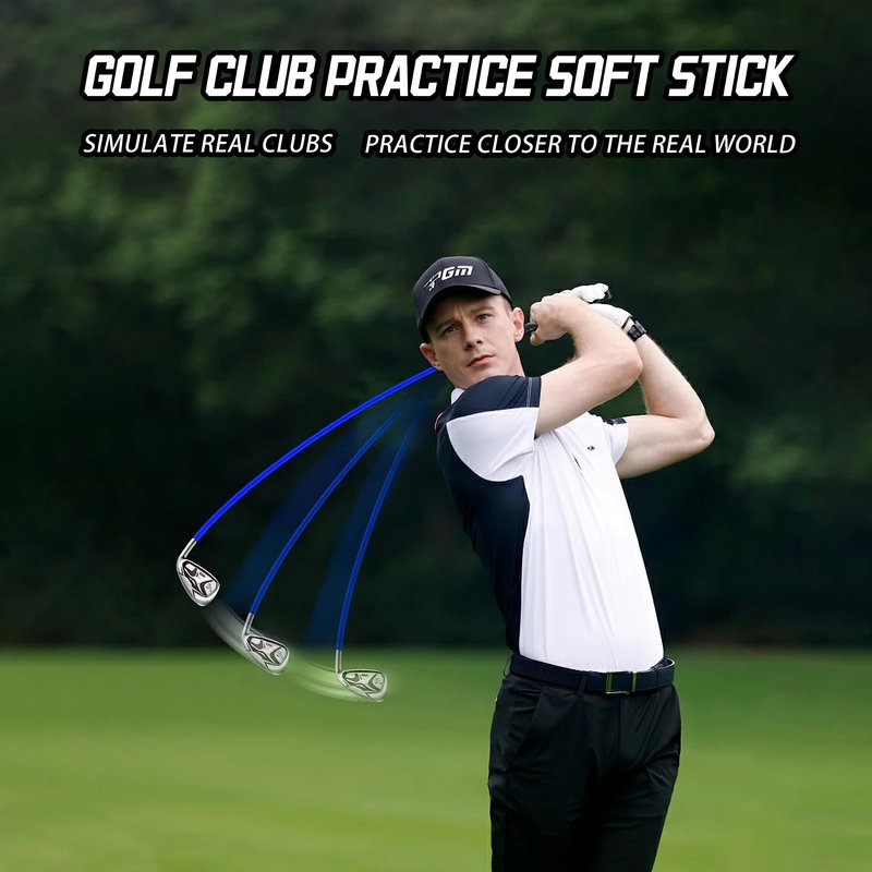 PGM Driver Golf Swing Training Aid for Right Handed - Weighted Swing Trainer Golf Club Click Stick and Distance Trainer with Whippy Shaft and Driver Head for Increase Swing Speed and Distance