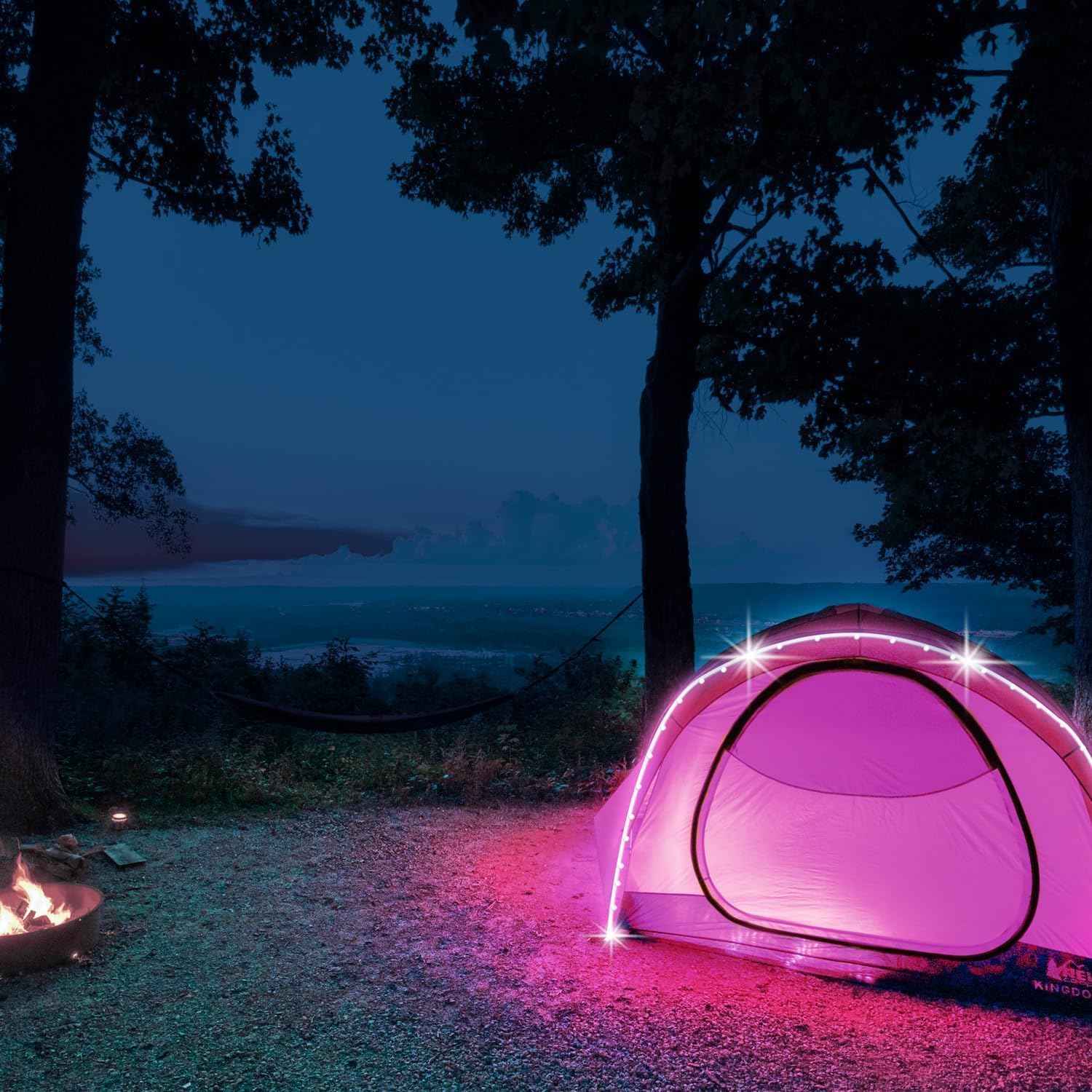 Battery Powered Led Strip Lights 13ft, 2x6.5ft USB/Battery Operated RGB LED Lights Birthday Christmas Gift with Remote for TV Backlight, Bedroom, Camping