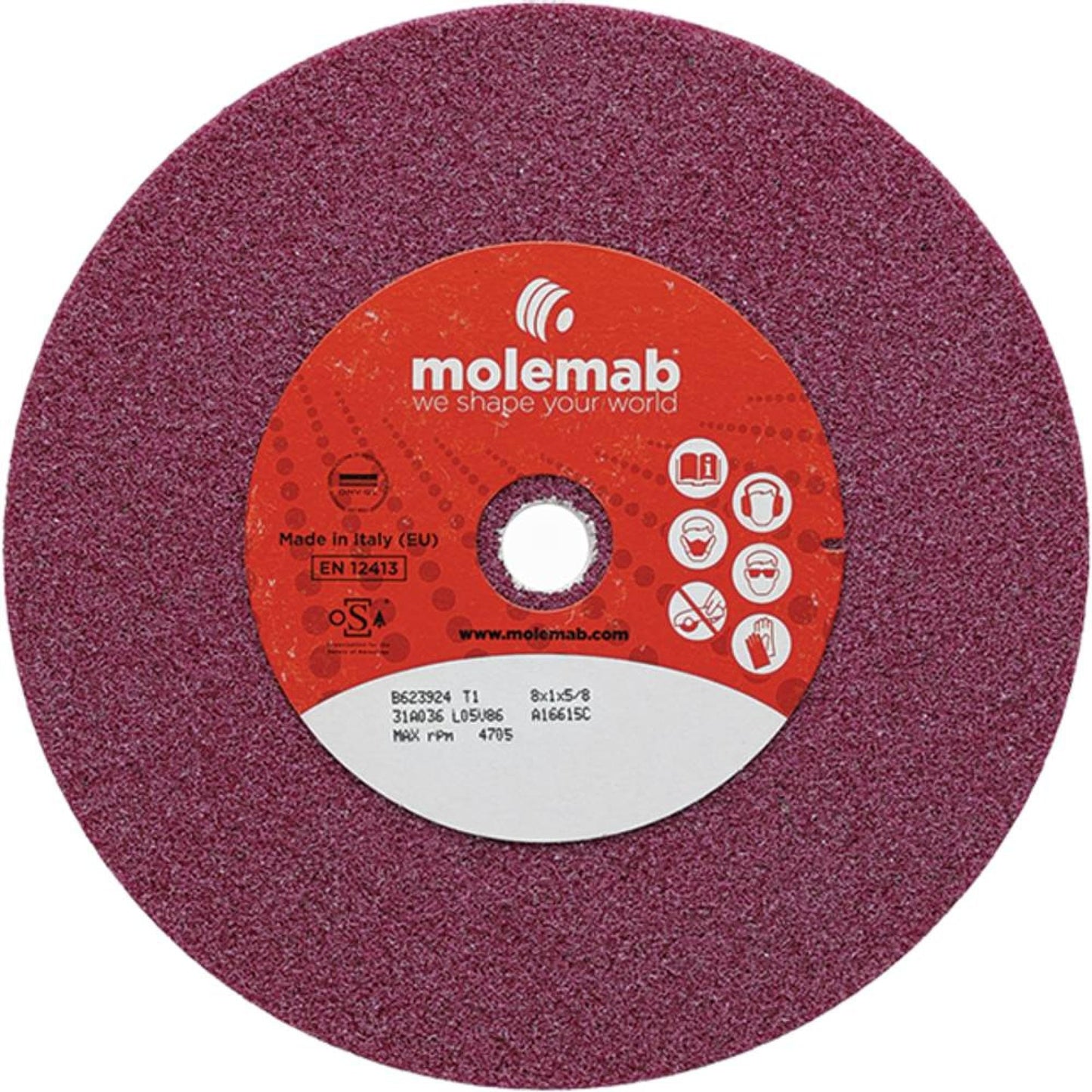 Stens Grinding Wheel 750-111 8' x 1' x 5/8' 36 grit Ruby