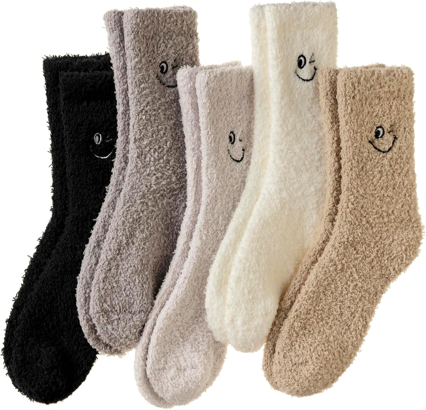 WEVIAS Women's Fuzzy Socks - Cozy Plush Slipper Socks for Winter | Soft Warm Fleece Cabin Sleep Socks