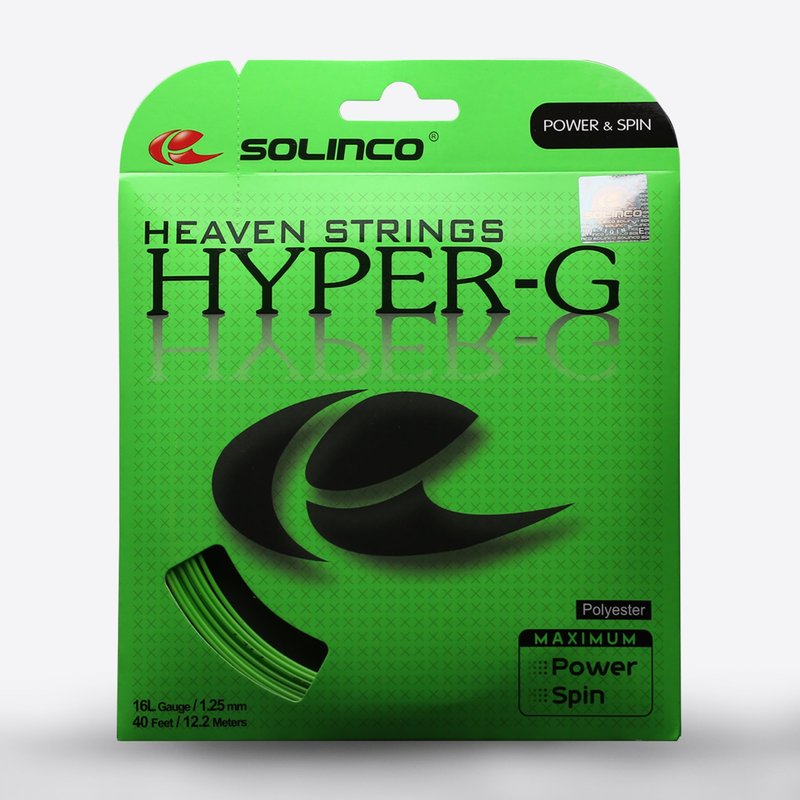 Solinco Hyper-G Co-Polyester Tennis String Reel 656 ft / 200 m Extreme Spin, Power & Control - TruTension Technology, Durable High-Performance Polyester,15L