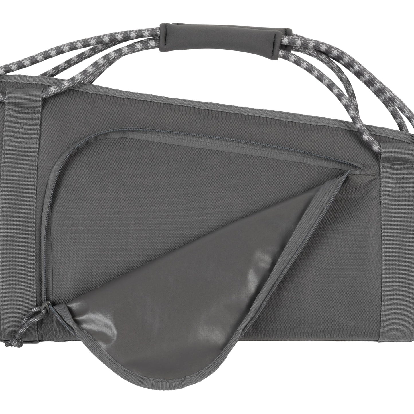 Allen Company Rollins Gun Case – 46" Rifle Lockable Soft Gun Case with Dense Foam Padding, Exterior Gear Pocket, Padded Carry Handle, Gray