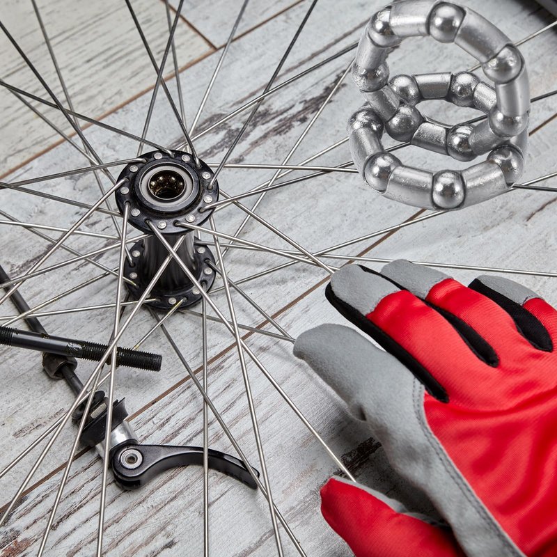 Lounsweer 5 Sets Bike Ball Bearing Kit (10 Sizes) Headset Retainer & Crank Caged Wheels 4-8mm(1/6” to 1/3“) for Mountain/Road Bicycle Repair