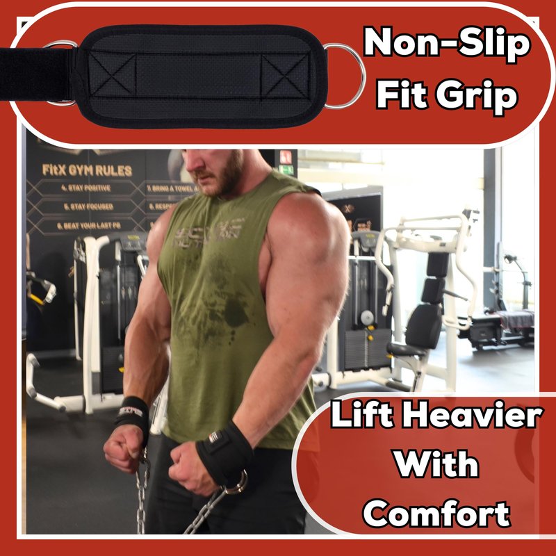 Elite Athletics Ankle Strap for Cable Machine, Gym Ankle Cuff for Cable Kickback, plus Wrist Lifting Straps for Weightlifting, Deadlift and Carry Bag (Black)