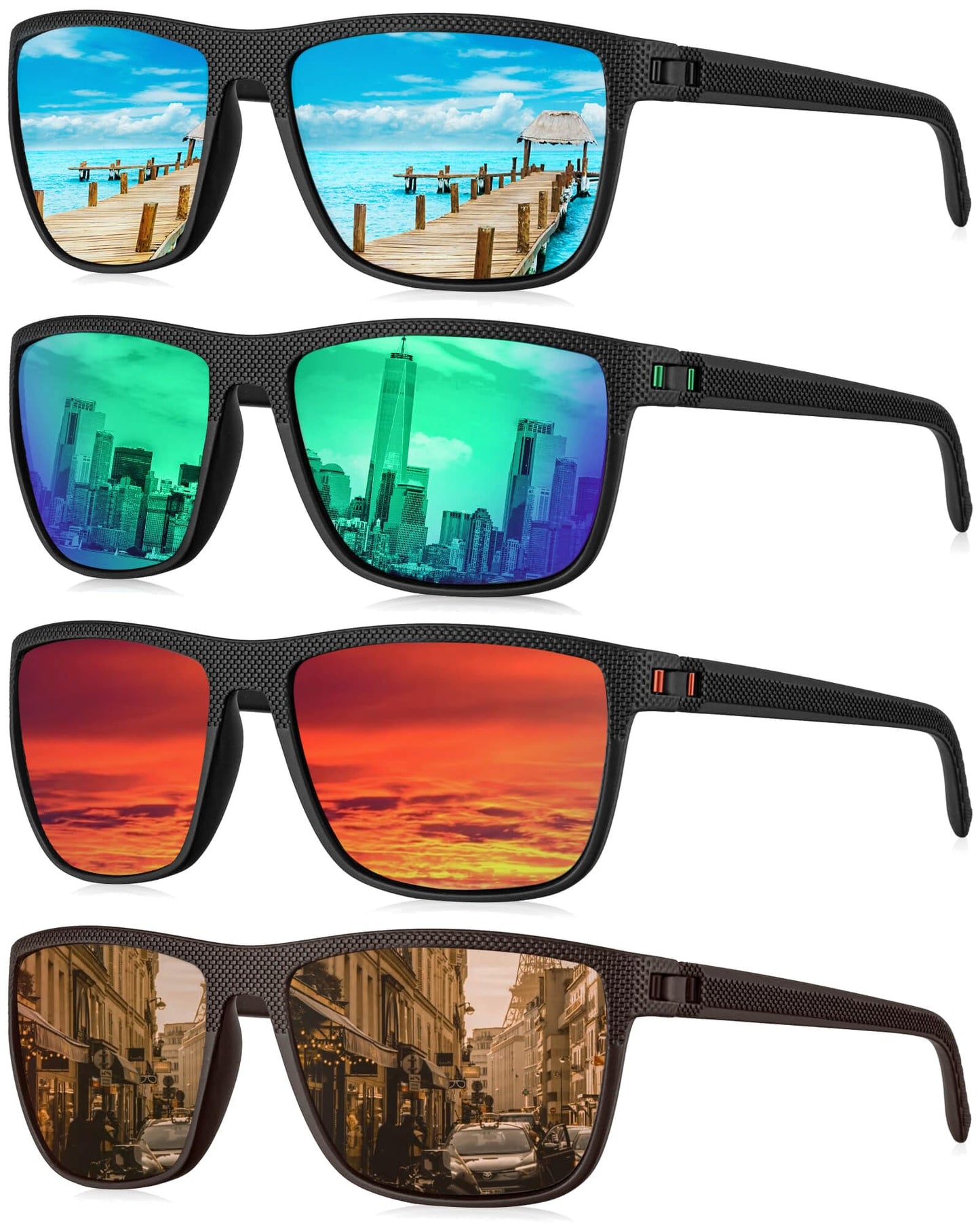 KALIYADI Mens Sun-Glasses Polarized Sunglasses-Men: Classic Sunglasses with Ultraviolet Protection for Driving Fishing Golf