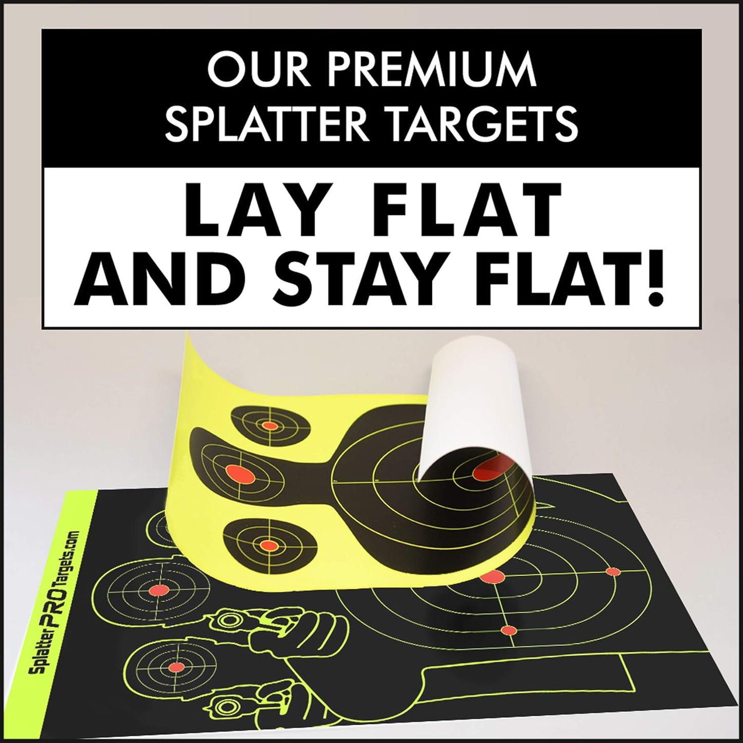 Splatter Targets - 12x18 Inch Bright Burst Impact Visuals for Instant Shot Feedback