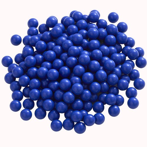 200 X 0.43 Cal Solid Nylon Balls for Home Defense, 43 Caliber Plastic Ammo Projectiles for Target Shooting, Self Defense and Plinking(Blue)