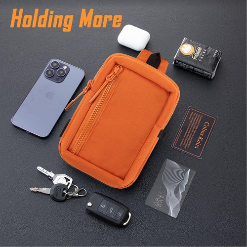 USHAK Small Sling Bag Crossbody Backpack for Men and Women Orange