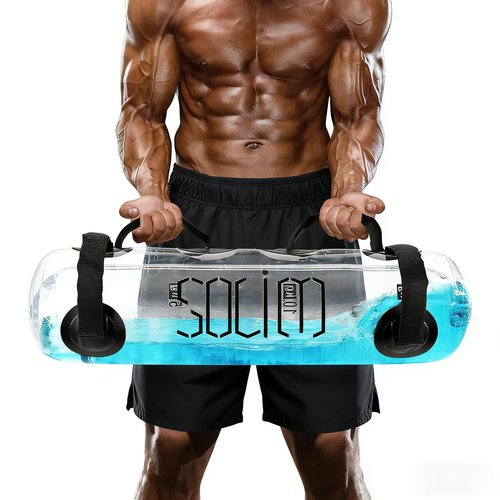 JIRTEMOT Water Weights Aqua Bag, 33 LBS Adjustable Sandbag for Strength Training & Fitness, with Foot Pump for Home Gym, Boxing, Core and Balance Workout Equipment