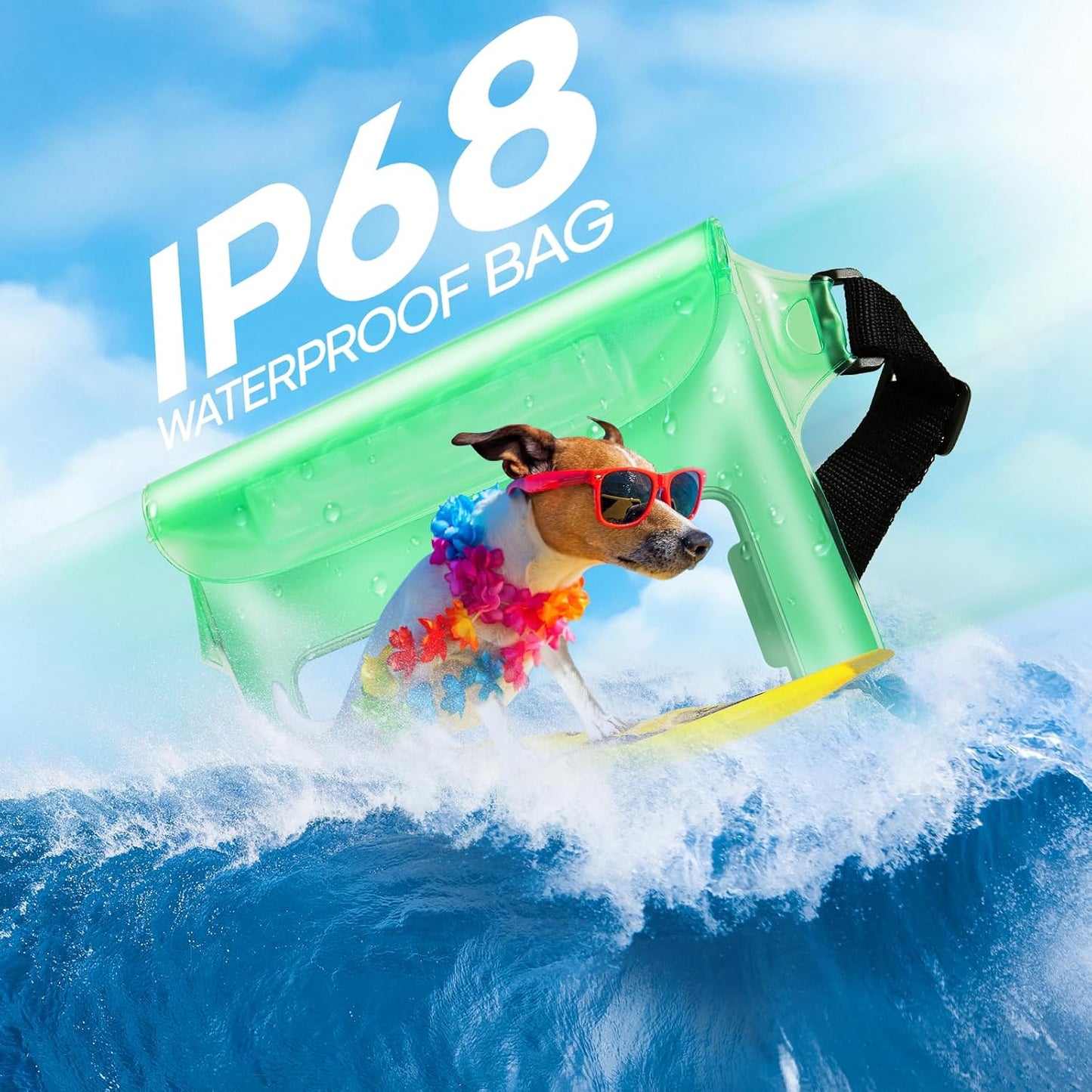 Skiennix Waterproof Beach Bag - Versatile Pouch for Phone & Passport | Ideal for Travel & Water Sports