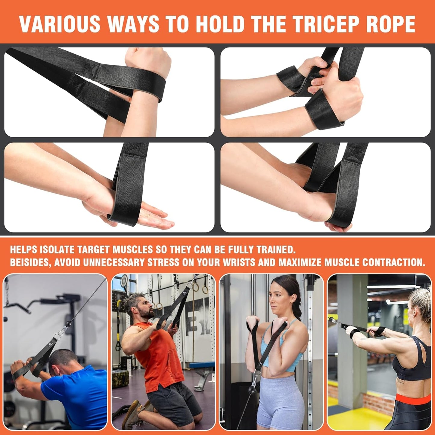 SERTT Weight Cable Pulley System - Upgraded 2-in-1 Loading Pin for Tricep, Bicep, and Shoulder Workouts
