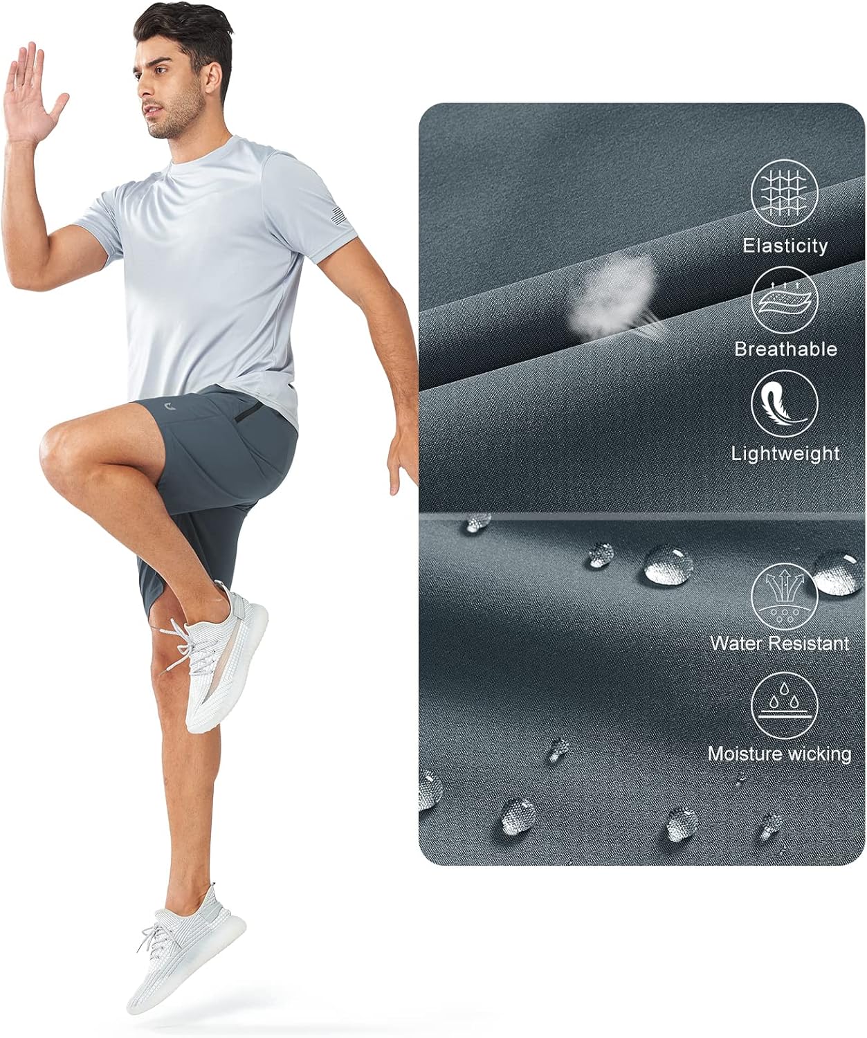 NORTHYARD Men's Athletic Running Shorts - Quick Dry Lightweight Sports Gym Shorts | 5"/7"/9" Sizes