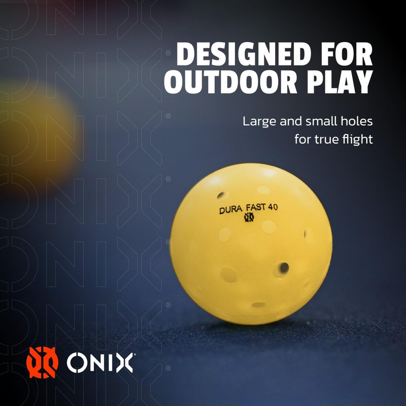 DURA Onix Fast 40 Outdoor Pickleballs – Yellow