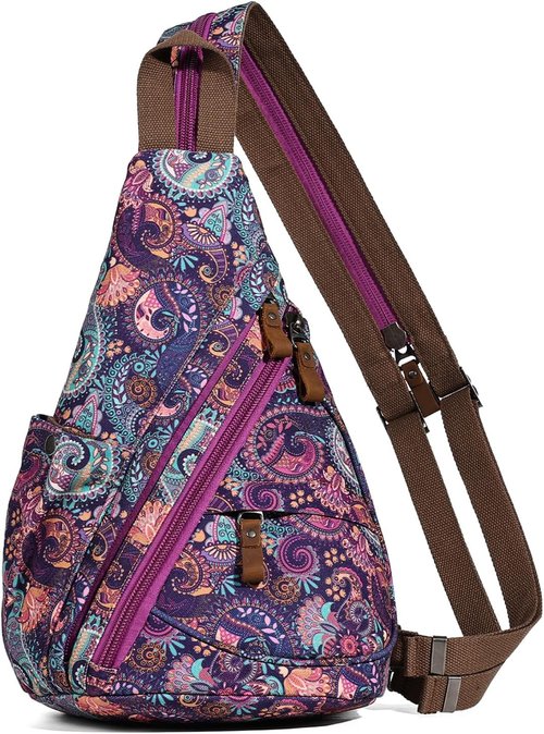 KL928 Canvas Sling Bag - Stylish Small Crossbody Backpack for Casual Use | Unisex Daypack