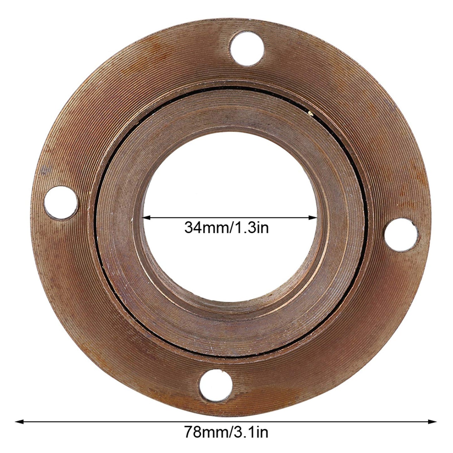 SUNGOOYUE Four Hole Toothless Flywheel, Electric Scooter Wheel Toothless, Metal Four Hole Toothless Flywheel Wheel Accessory for Electric Scooter