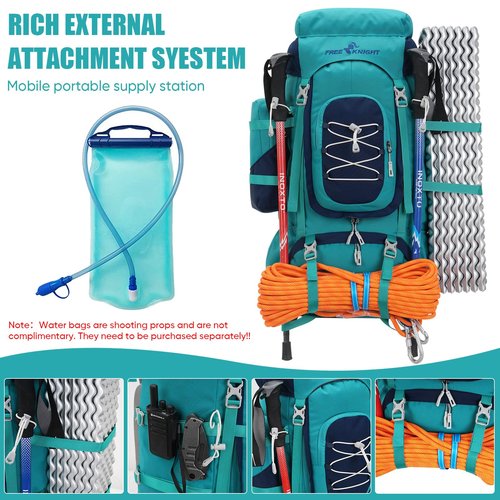 Bseash 70L (65+5) Waterproof Hiking Camping Backpack with Rain Cover, Outdoor Sport Travel Daypack for Climbing Touring (Army Green)