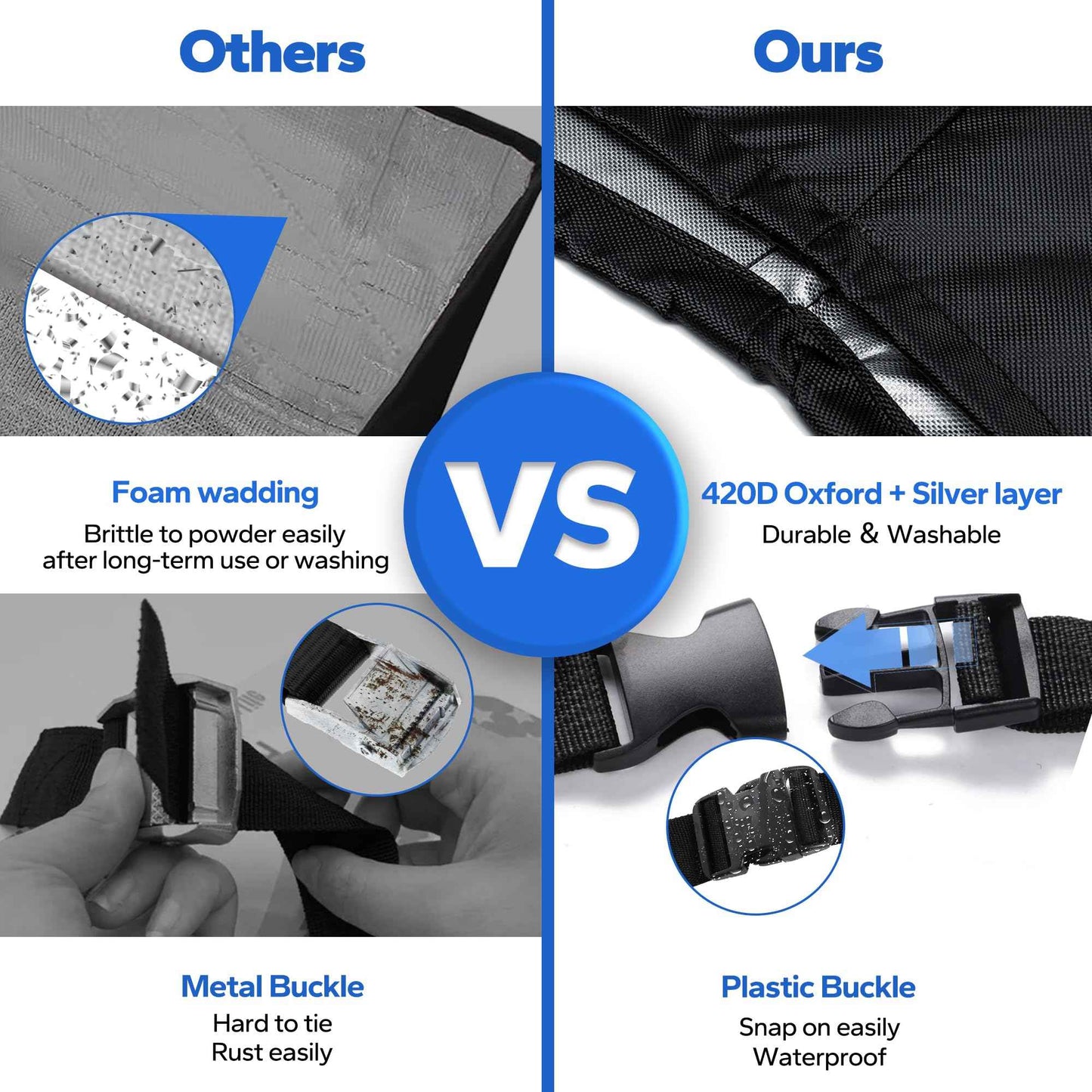 Cestluck Window Air Conditioner Covers for Outside: XL Size-27.6"(W) x 22.6"(D) x 18.6"(H) Black Outdoor Window Cover for Winter - Dustproof Windproof, Snowproof, Waterproof