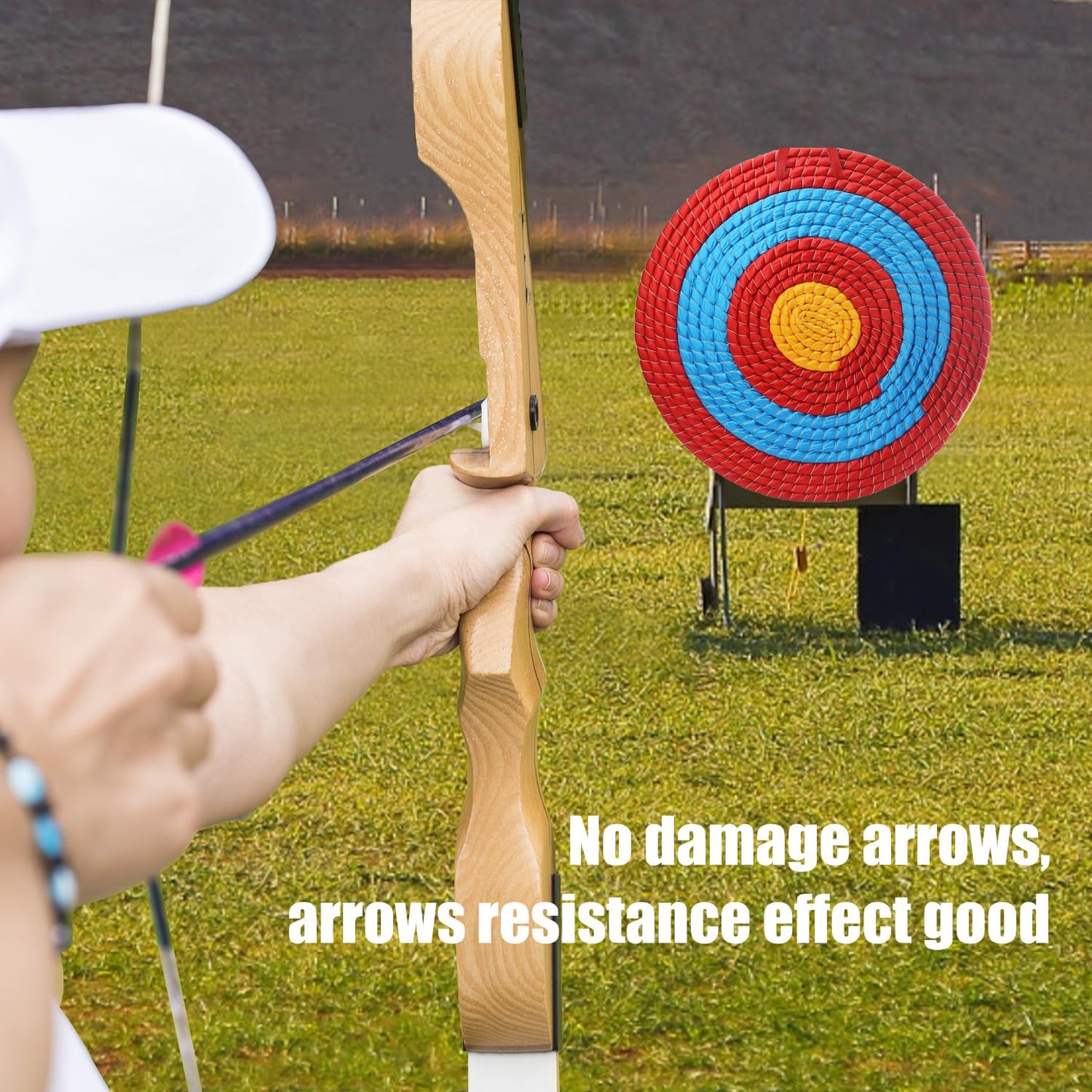 Cifupy Traditional Hand-Made Archery Target 7 Layers Straw Archery Target,Arrow Target for Recurve Bow Longbow for Outdoor Hunting Shooting Practice Archery (20 Inch Targets for Backyard)
