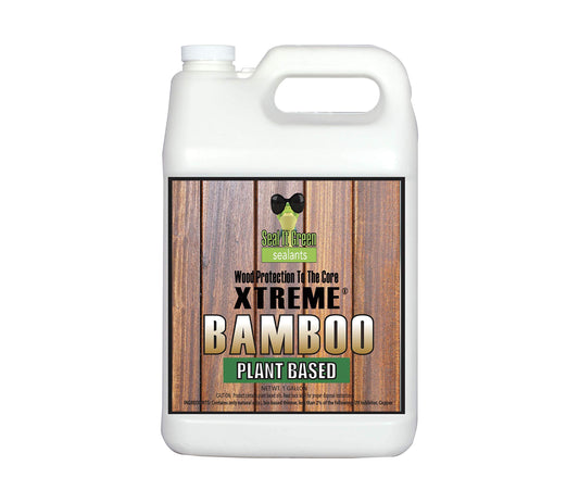 Seal It Green Xtreme BAMBOO – Plant Based, Non-Toxic Wood Sealer. Helps Protect All Wood Types from Water Damage, Cupping, Cracking and The Sun. Deep Penetration Formula Helps Protect Wood For 15+ Yrs