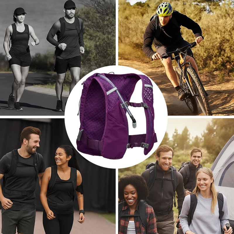 Nathan - Quick Start 3.0 4L Imperial Purple/Reflective Silver OSFM