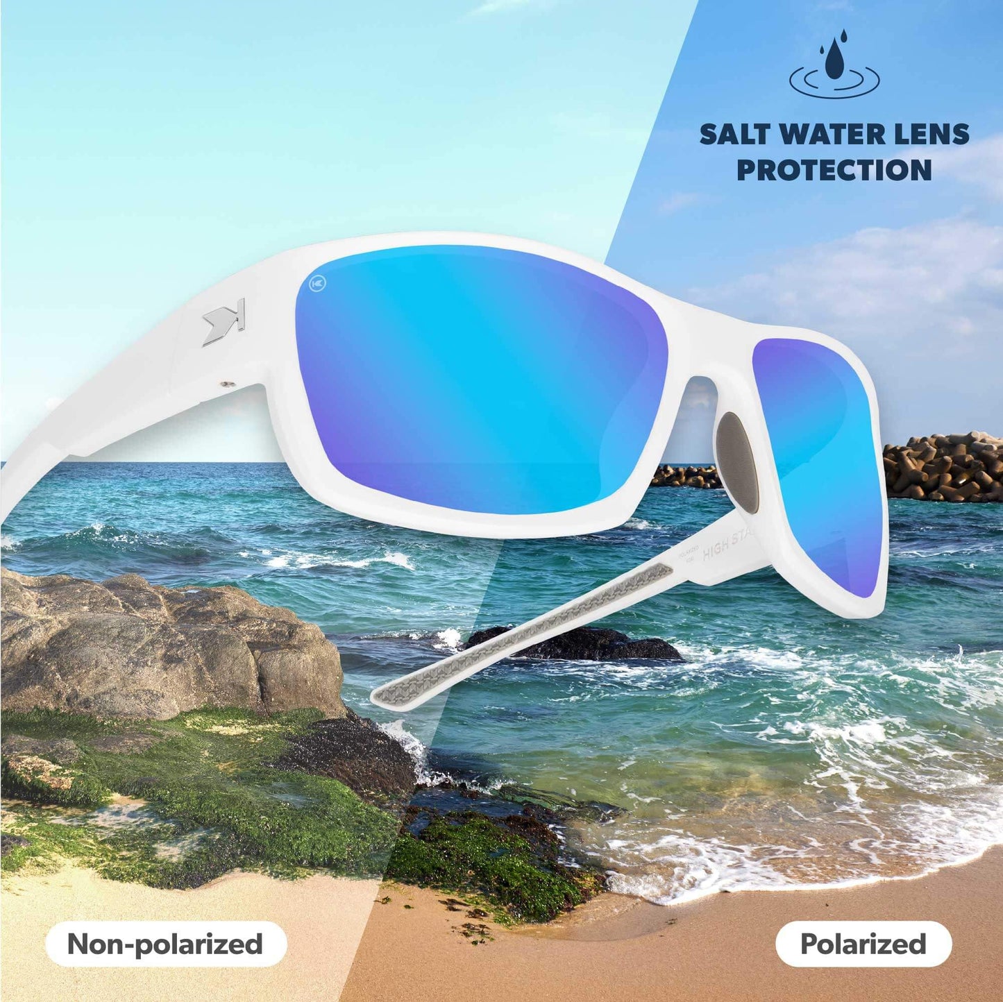 Knockaround Polarized Sunglasses - Fishing, Water Sports - UV Protection