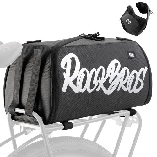 ROCKBROS Bike Bags for Bicycle Rear rack - 12L/15L Bike Ebike Trunk Pannier Saddle Bag with Shoulder Strap for Commuter Travel Outdoor Accessories Gear