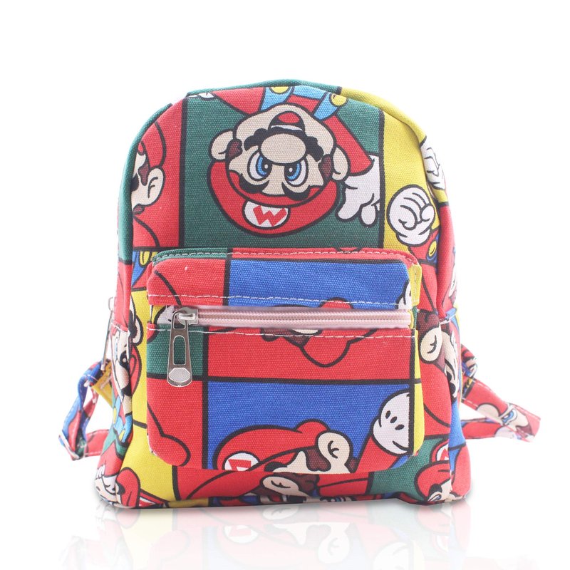 Finex Star Mario Cartoon Small Nylon Bag Multipurpose Causal Daypack for Travel Trip Shopping Tablet iPad Mini up to 8 inches