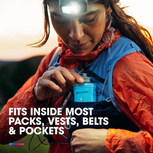 HydraPak SoftFlask 150ml 2-Pack - Collapsible Nutrition Flask - BPA Free, Easy Open Gel Nozzle, Foldable, Lightweight