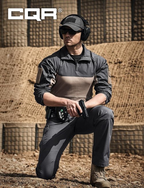 CQR Men's Tactical Pants - Water-Resistant Ripstop Cargo Design | Lightweight EDC Work & Hiking Wear