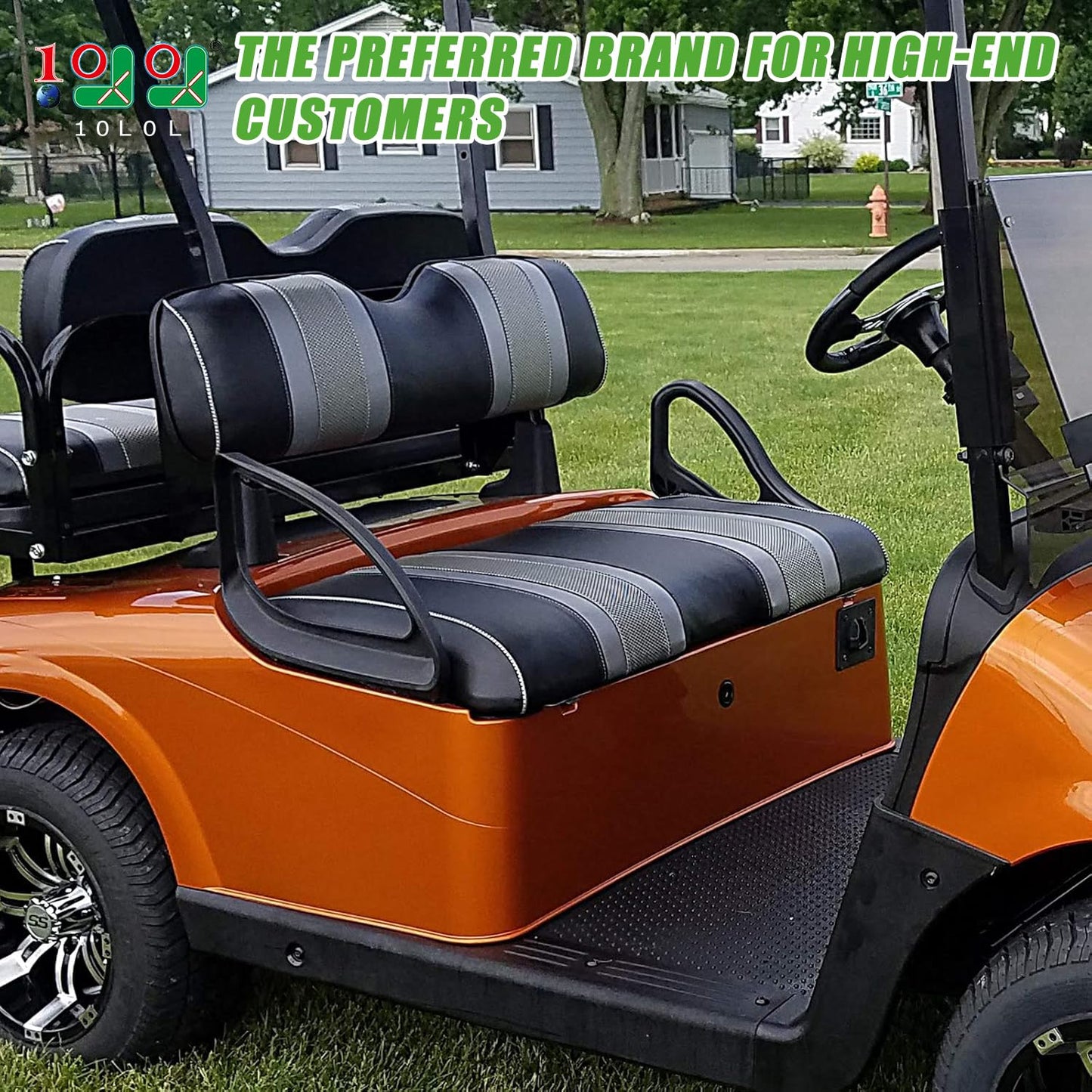 10L0L Golf Cart Arm Rest Hip Restraint for EZGO RXV 2008-up Gas & Electric Driver and Passenger Side (1 Pair Left + Right), OEM# 607532 607653