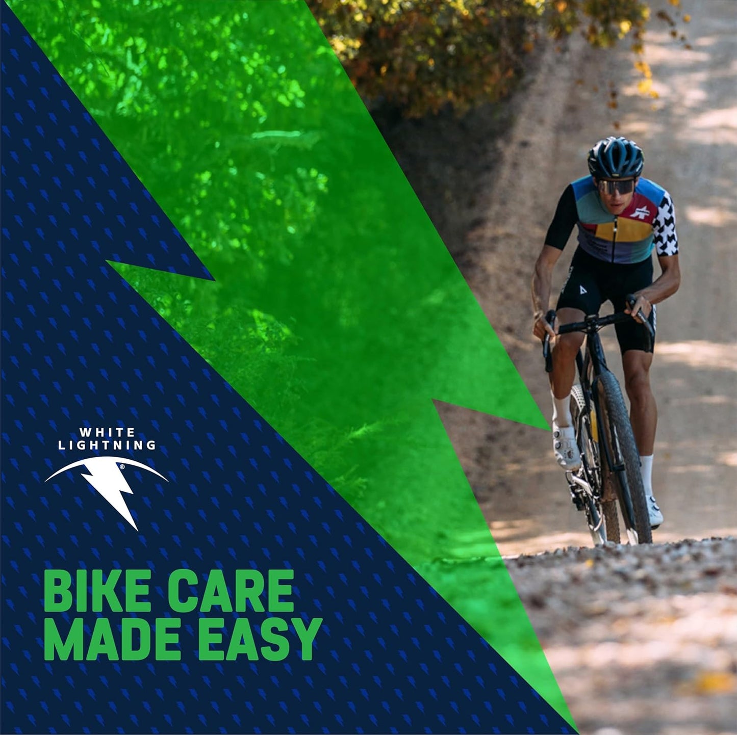 White Lightning Epic Ride Bike Chain Lube - Long-Lasting Clean Lubrication for All Conditions, 2 oz