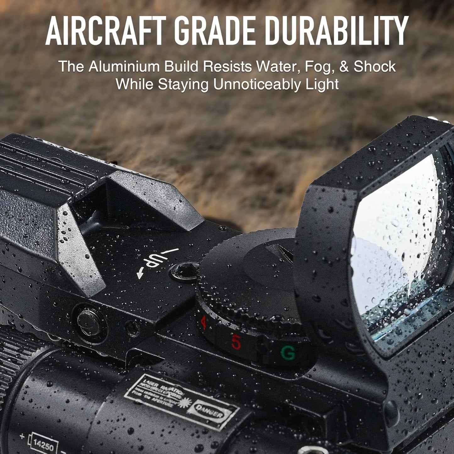 PINTY Reflex Sight - Red Dot Sight with Red/Green Dot & Multiple Reticles for Pistol/Rifle