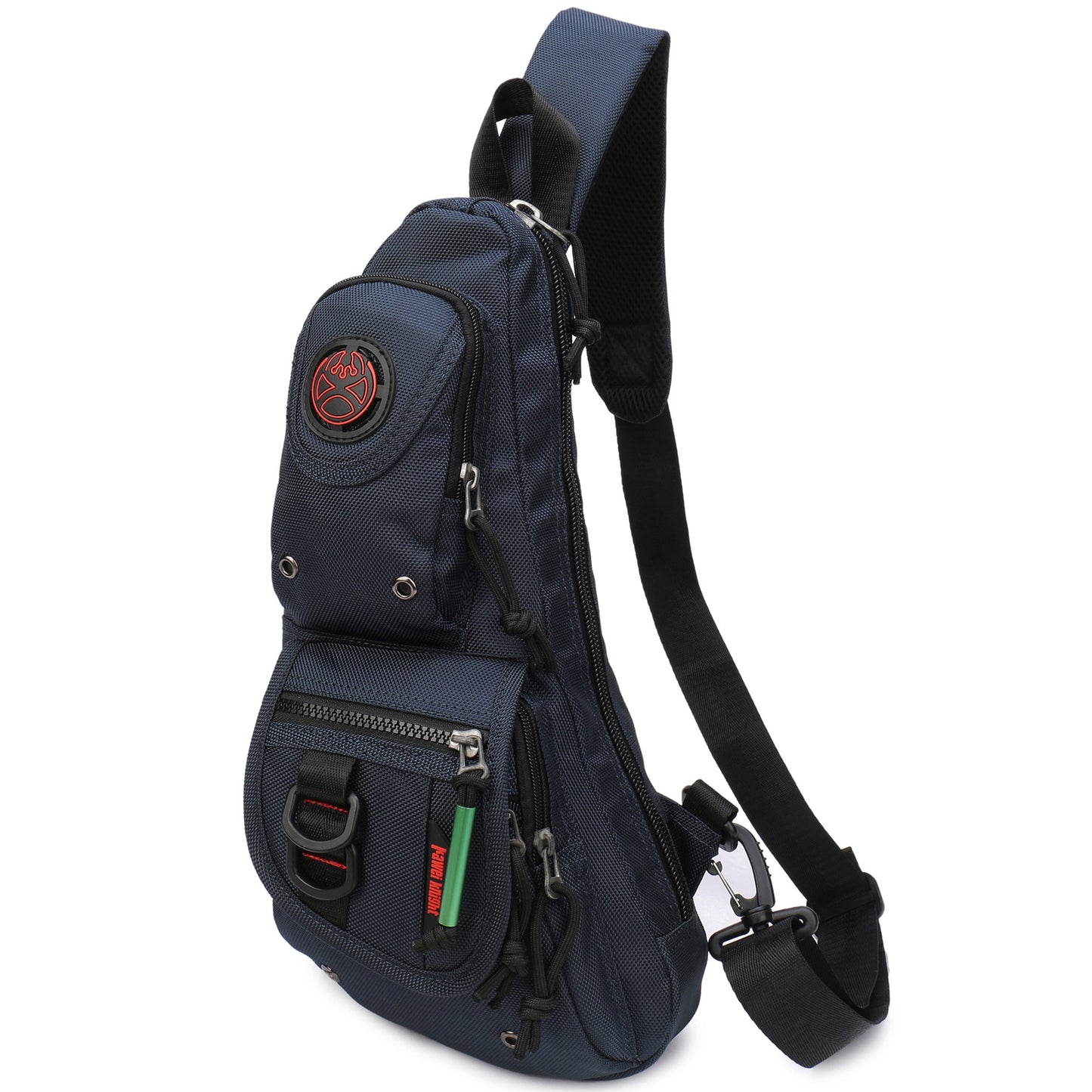 NICGID Sling Backpacks, Sling Chest Bag Shoulder Crossbody Bags for Men Women Outdoor Travel (Navy blue-365)