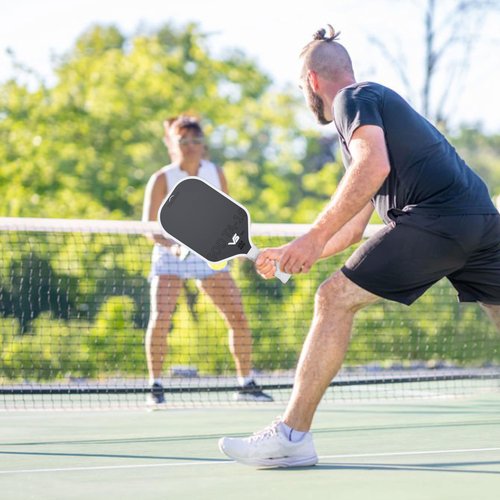 Vispinvo Pickleball Paddle Carbon Fiber USAPA Approved, 16MM T700 Thermoformed Pickleball Paddle with Polypropylene Honeycomb Core, Foam Injected Edges Designed for Ultimate Spin & Consistency(White)
