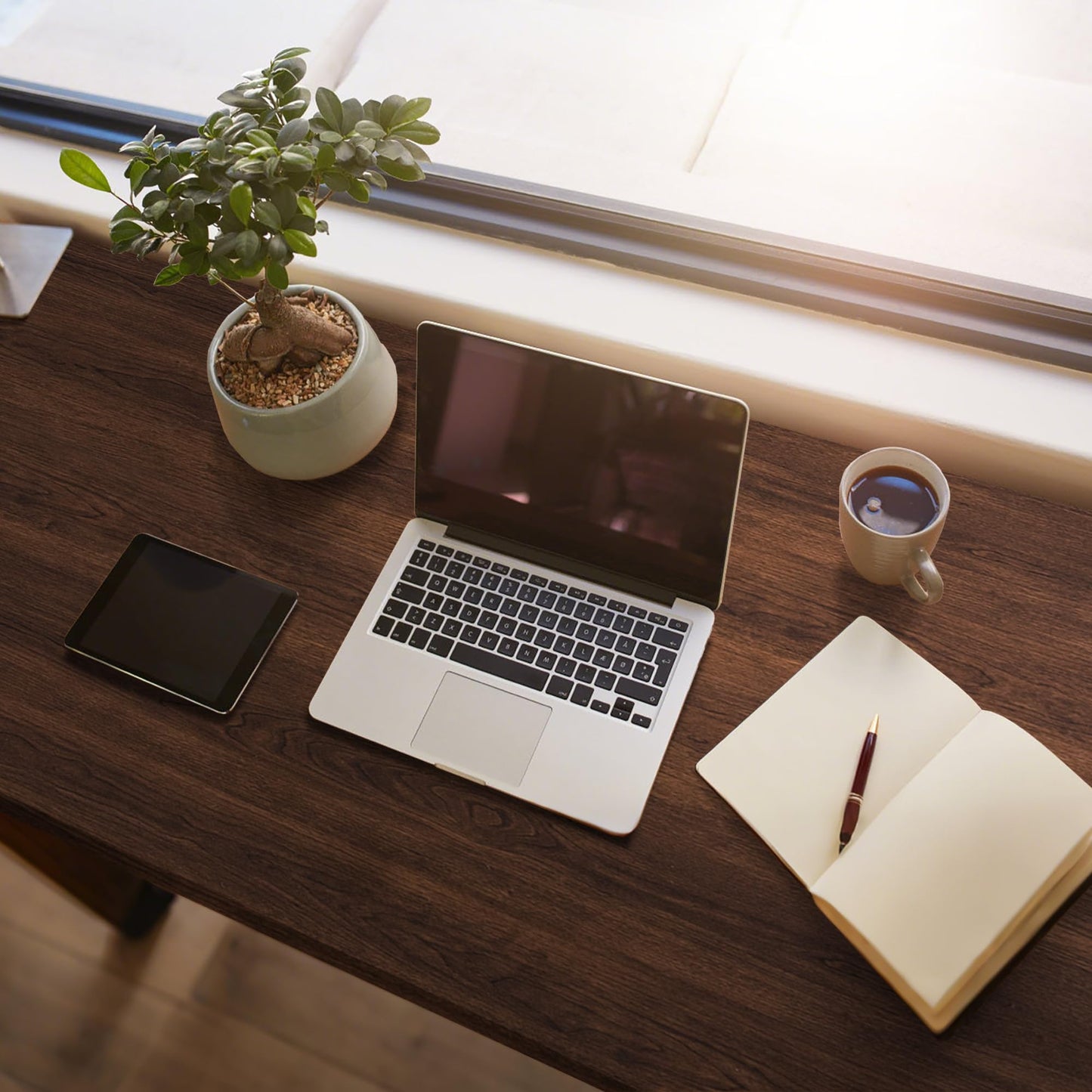 Wood Grain Contact Paper Self Adhesive 17.7'' x 118'' - Peel and Stick Wallpaper for Countertop Kitchen Cabinet - Counter Top Waterproof Walnut Wooden Vinly Wrap for Cabinets and Countertops