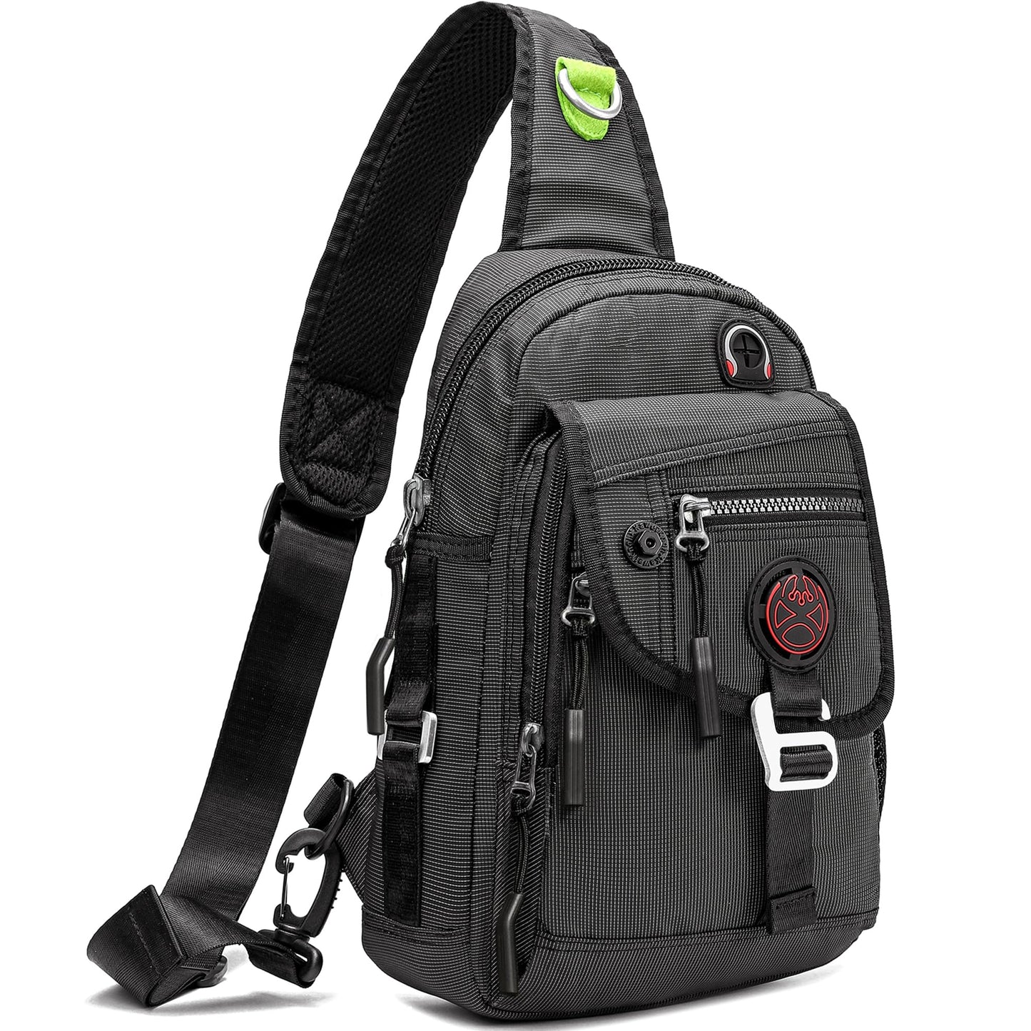 NICGID Sling Bag Chest Shoulder Backpack Crossbody Bags for Tablet Laptop Outdoor Hiking Men Women