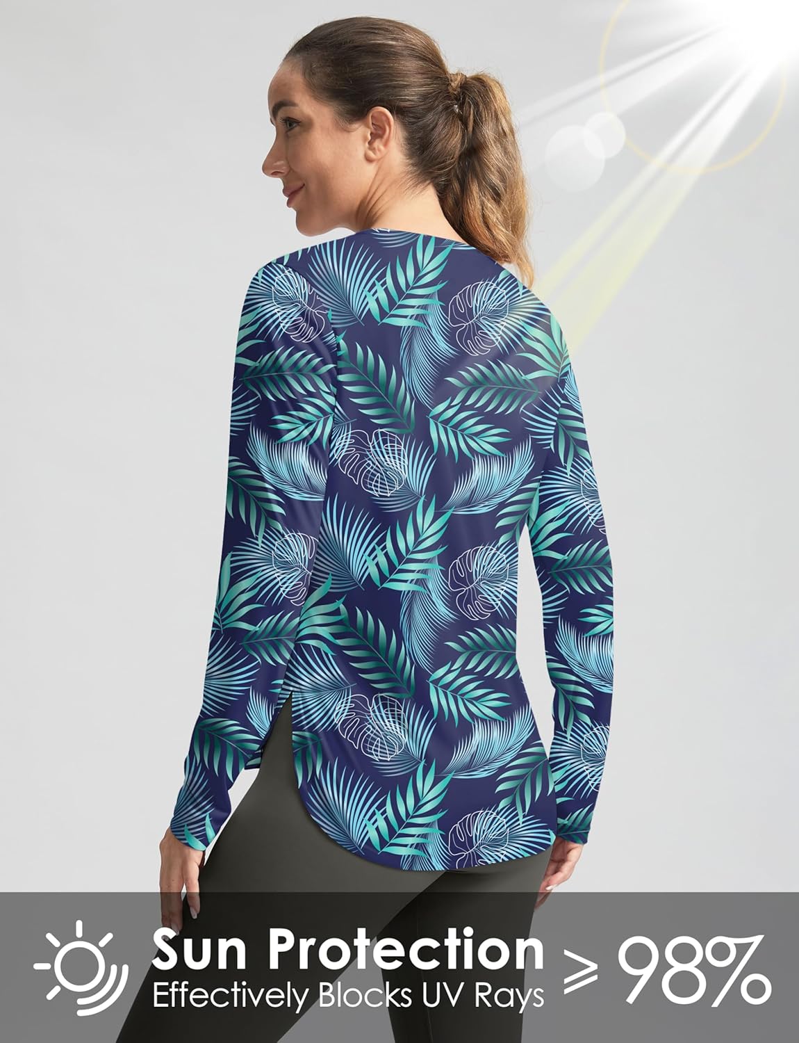 Skiennix Women's Sun Shirt - UPF 50+ Long Sleeve UV Protection Top for Hiking & Workouts