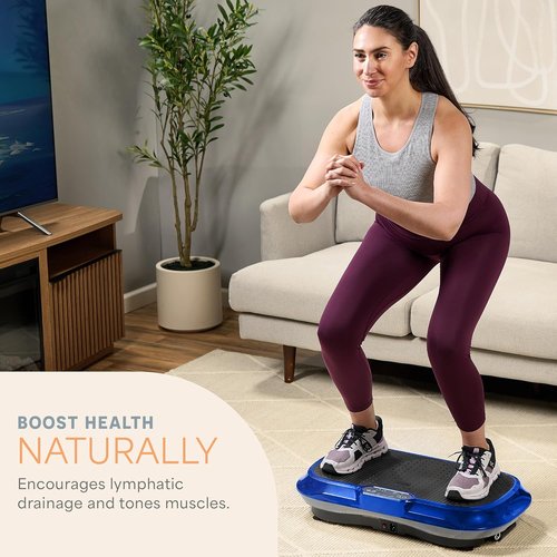 Lifepro Waver Vibration Plate - Full-Body Workout Machine for Muscle Activation & Lymphatic Drainage | Includes Loop Bands