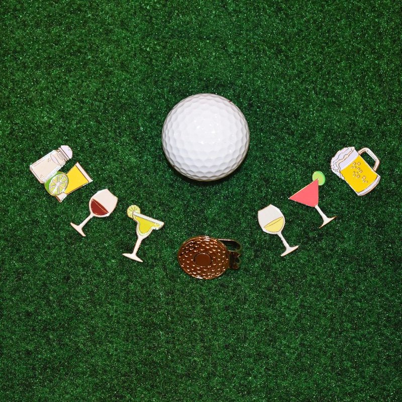 Andoji Golf Gift Magnetic Golf Ball Marker Sets with Hat Clip – Funny Golf Accessories – Unique Golf Ball Marker – Perfect Golf Gifts for Men – Ideal Gifts for Golf Lovers – Drinks