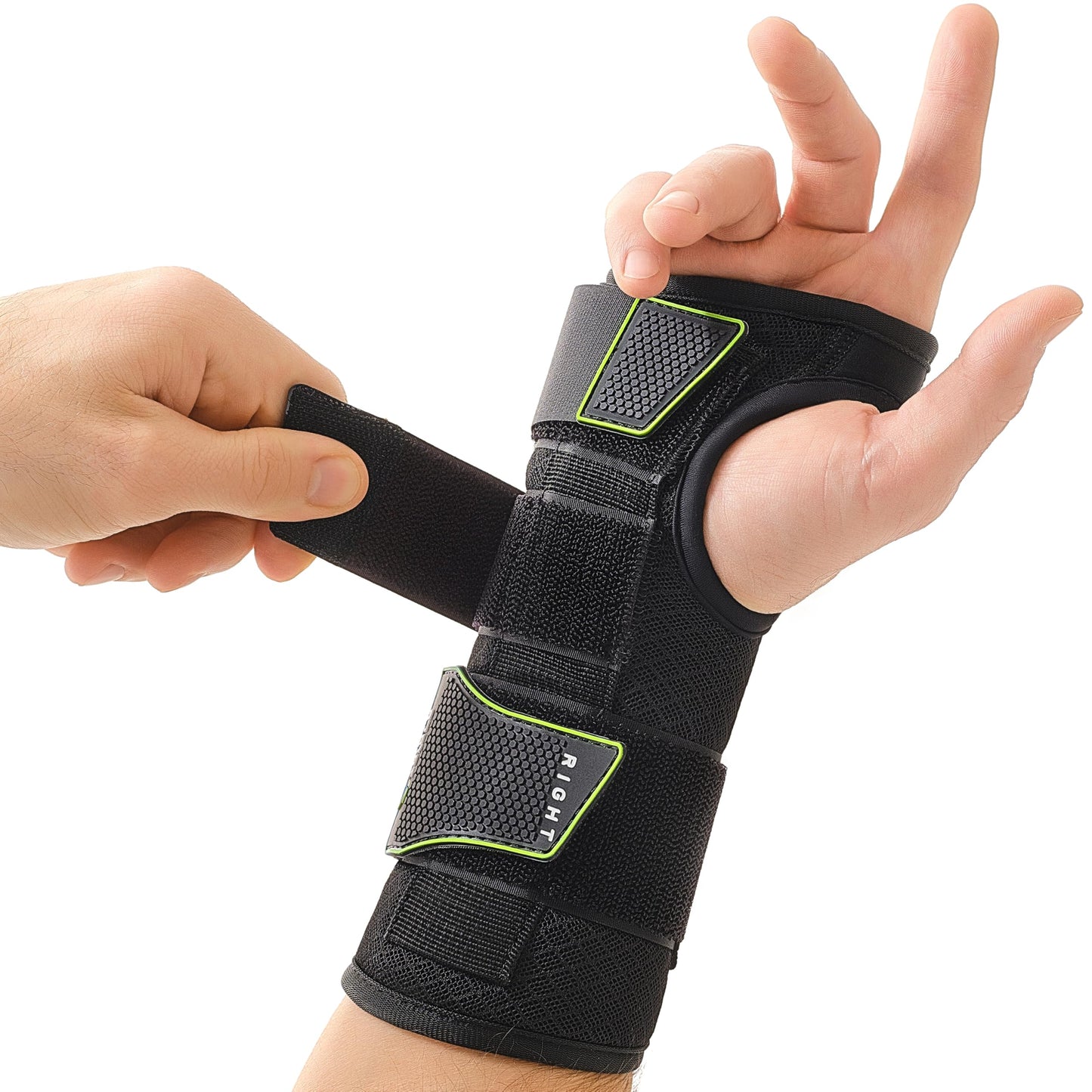 ZOFORE SPORT Premium Carpal Tunnel Wrist Brace Night Support – Wrist Brace for Carpal Tunnel with Metal Splint – Pain Relief for Men & Women - Right Hand - SM
